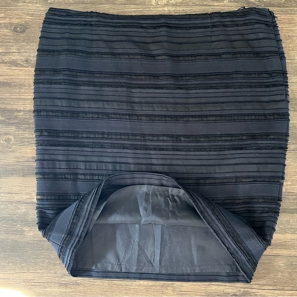 Escada Knee Length Navy Blue Straight Fully Lined Pencil Vintage Skirt Size XXL - Picture 9 of 14
